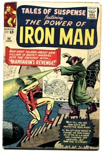 Tales of Suspense #54 comic book-IRON MAN-MARVEL 12 CENT-1964 VG