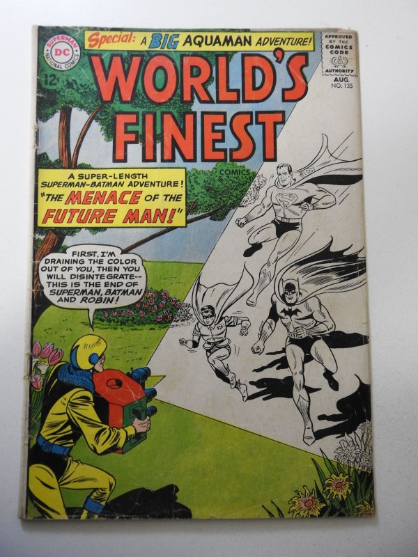 World's Finest Comics #135 (1963) VG Condition Centerfold detached at on...