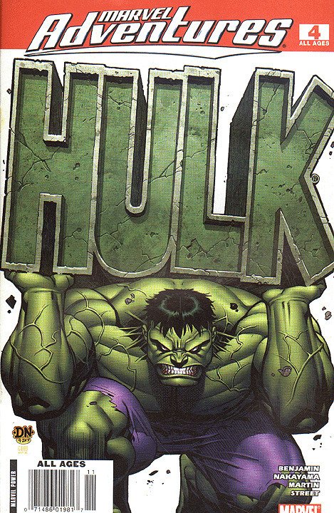 MARVEL ADVENTURES: HULK (2007 Series) #4 NEWSSTAND Very Fine Comics Book