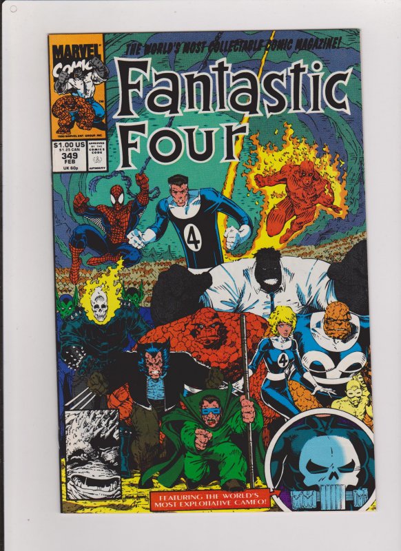 FANTASTIC FOUR #349 VF/NM NEW FF 1991 MARVEL COMICS ARTHUR ADAMS ARTWORK