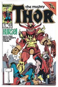 Thor #363 Frog Saga Pt 1 of 4 (Jan-Nov 1986, Marvel)  9.2 NM-
