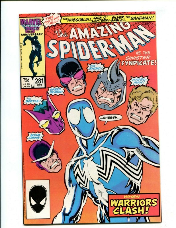 AMAZING SPIDER-MAN #281 (9.2) HOBGOBLIN!! 1986