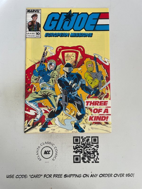 G.I. Joe European Missions # 10 NM Marvel Comic Book Duke Cobra Destro 13 J214