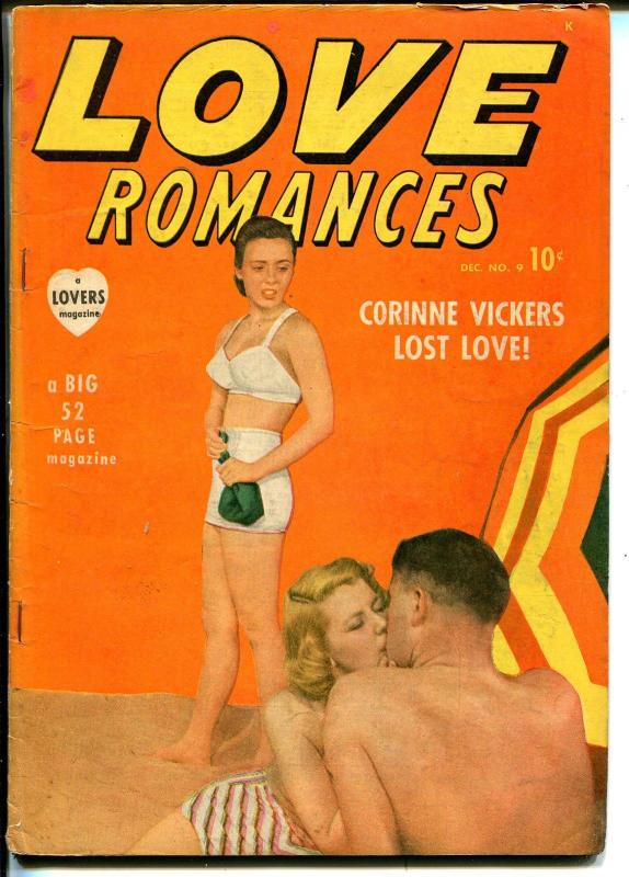 Love Romances #9 1949-Timely-violent spy story-nice poses-VG+