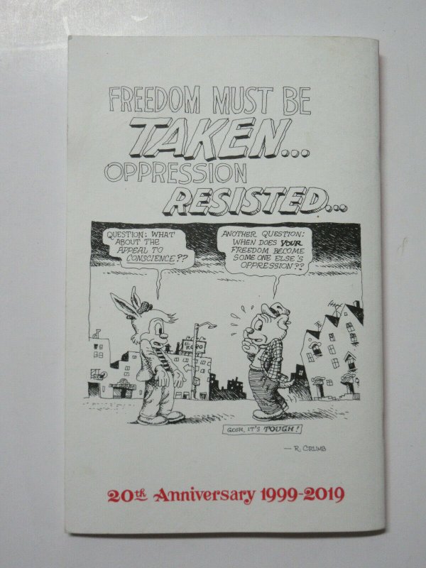 Mineshaft no. 37 Spring 2019 20th Anniversary Underground Comix Magazine r Crumb