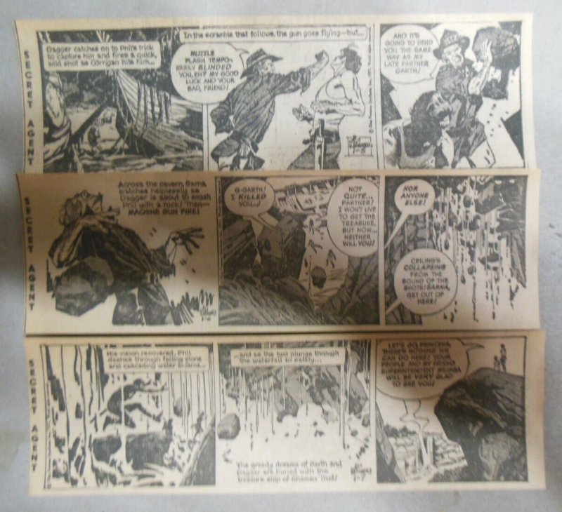 (312) Secret Agent Corrigan  Dailies by Al Williamson from 1972 Complete Year !