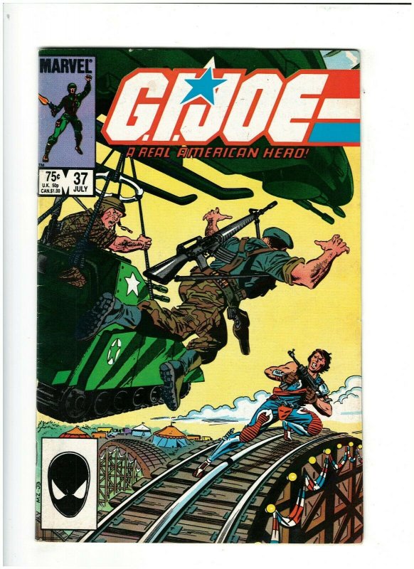 G.I. Joe ARAH #37 VF- 7.5 1st Print Marvel 1st Flint and Xamot & Tomax 1985 