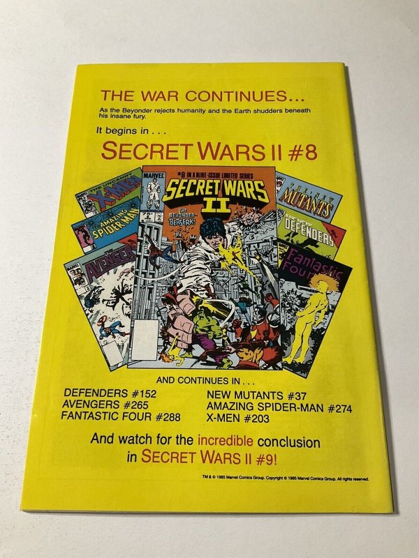 Uncanny X-Men Annual 9 Vf Very Fine 8.0 Marvel Comics