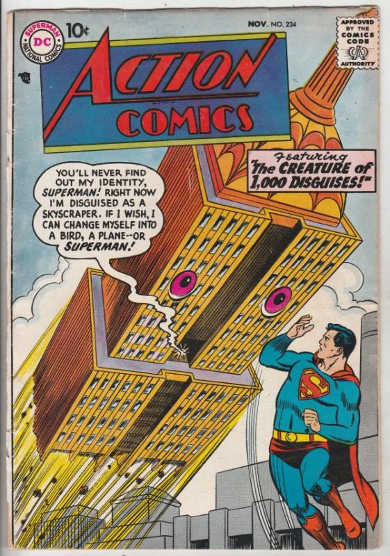 Action Comics #234 (Nov-57) FR/GD Low-Grade Superman