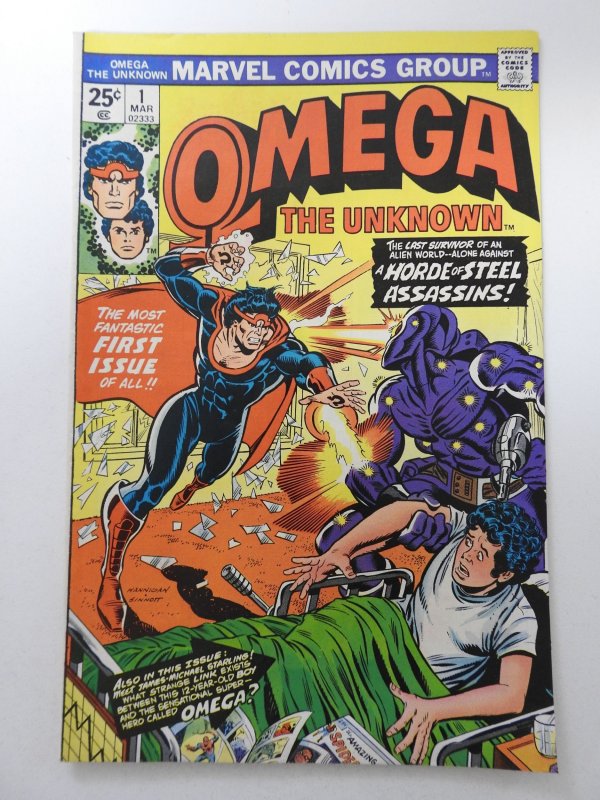 Omega the Unknown #1 (1976) MVS Intact! Sharp Fine/VF Condition!
