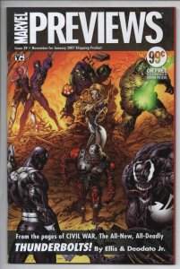 MARVEL PREVIEWS #39, NM, 2006, ThunderBolts, Wolverine Sabretooth