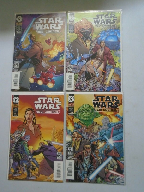 Star Wars Jedi Council set #1-4 NM (2000 Dark Horse)