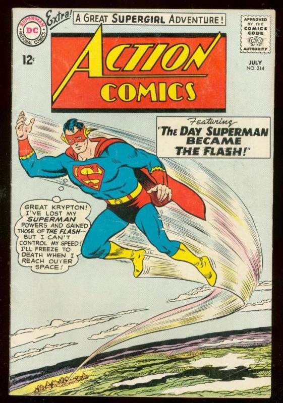 ACTION COMICS #314 1964- SUPERMAN-DC COMICS FN