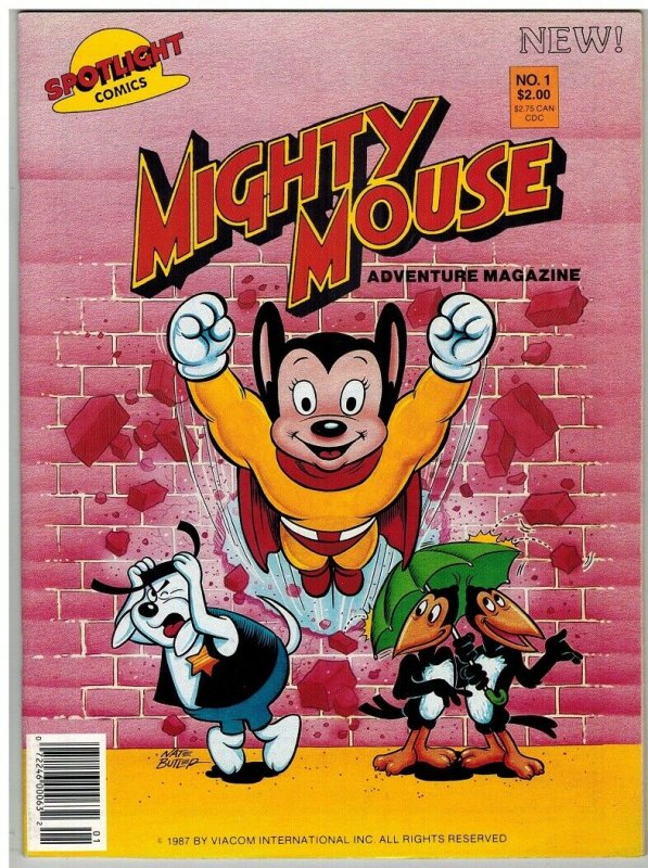 MIGHTY MOUSE ADVENTURE MAGAZINE 1 VF-NM 1987