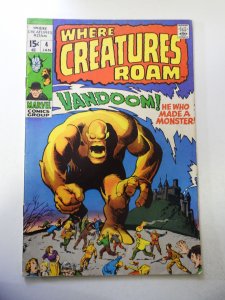 Where Creatures Roam #4 (1971) VG/FN Condition