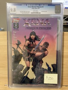 Xena: Warrior Princess #2 (1997) CGC 9.8 White! Dave Stevens cover! Topps Comics