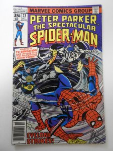 The Spectacular Spider-Man #23 (1978) VG Condition moisture stain