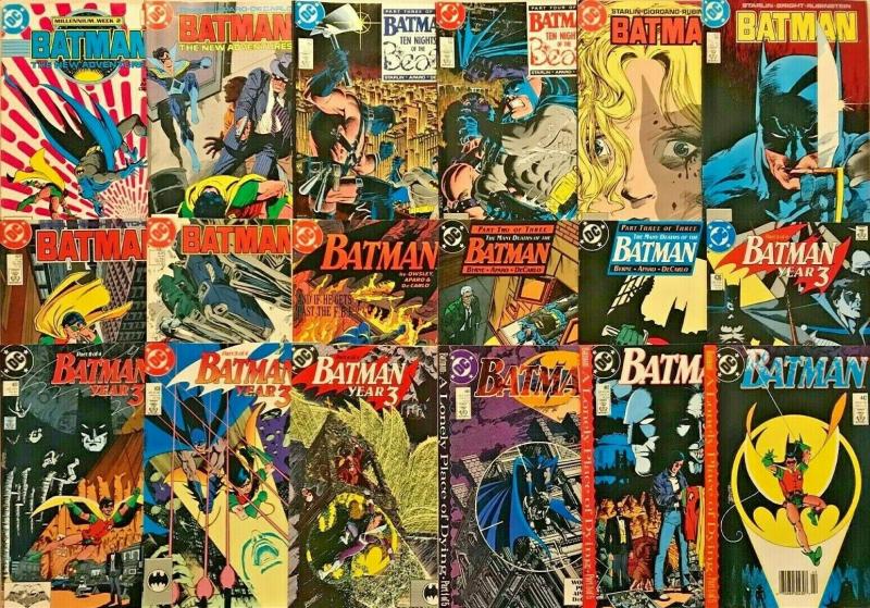 BATMAN#415-480 VF/NM LOT 1991 (36 BOOKS)  DC COMICS