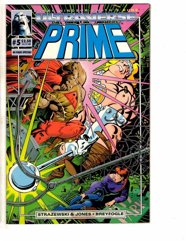 9 Prime Malibu Ultraverse Comic Books #1 (5) (2 Different Covers) 2 5 6 9 J206