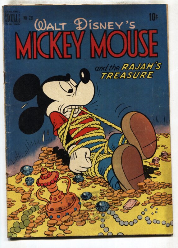 Mickey Mouse-Four Color Comics #231 1949-Dell-Rajah's Treasure-Walt Disney-G