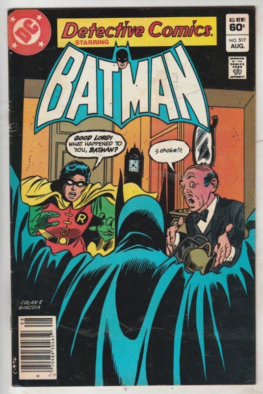 Detective Comics #517 (Aug-82) NM- High-Grade Batman