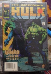 incredible hulk  # 431  1995 marvel disney abomination  friend or foe ? NEWSTAND