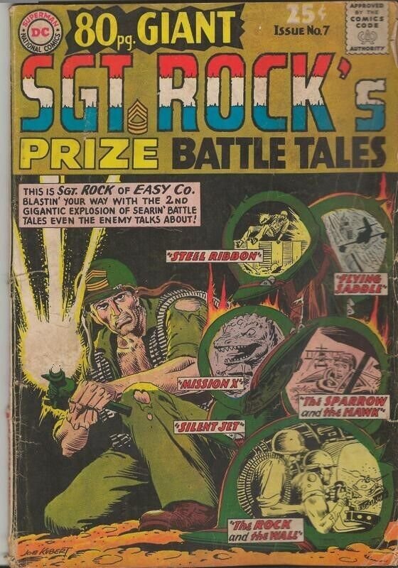 Sgt. Rock's Prize Battle Tales #1 ORIGINAL Vintage 1964 DC Comics  