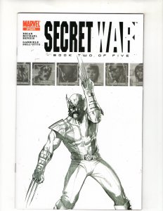Secret War #2 DELL'OTTO Black & White Sketch Cover