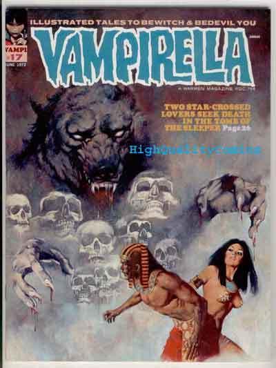 VAMPIRELLA #17, VF+, Warren,  Vampire, Maroto, Bayou,1969, Magazine, Horus