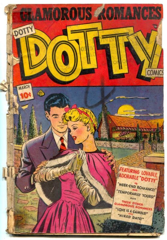 Dotty Comics #39 1949-GLAMOROUS ROMANCE-GOOD GIRL ART reading copy