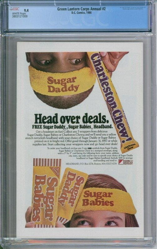 DC Comics Green Lantern Corps Annual #2 CGC 9.4 1st App. Qull, Sodam Yat