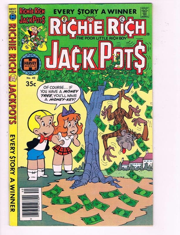 Richie Rich Jackpots #40 VF Harvey World Comic Book DE7