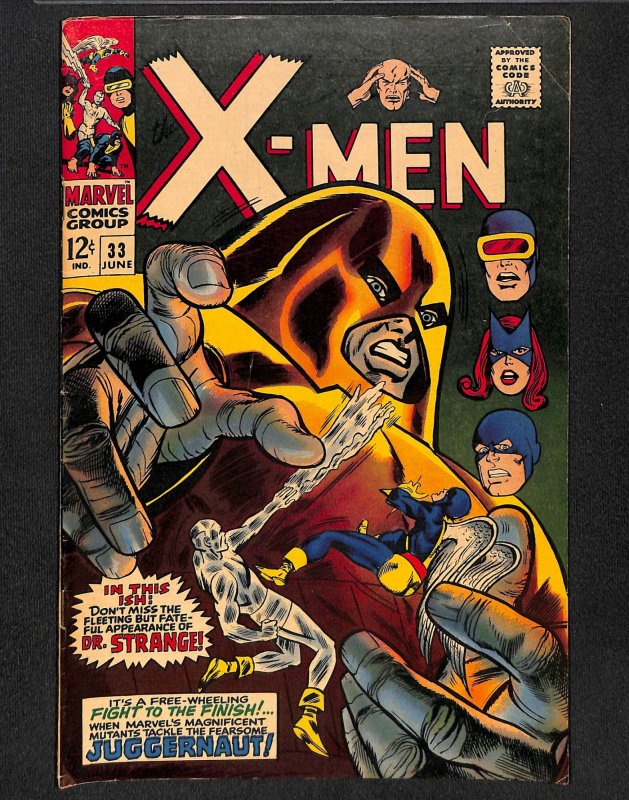 X-Men #33 FN 6.0 Juggernaut!