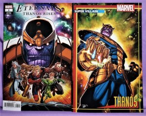 Lot of 2 ETERNALS Thanos Rises #1 Variant Cover Iban Coello Marvel Comics