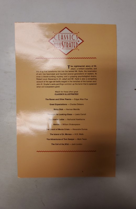 Classics Illustrated #8 (1990) NM First Comic Book J733