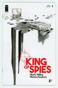 King of Spies #1 Image Maek Millar Matteo Scalera Black & White Variant NM