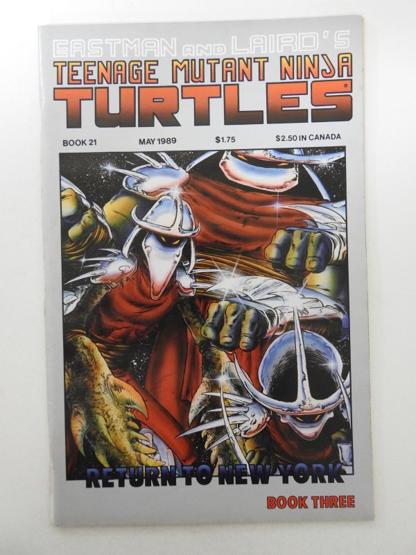 Teenage Mutant Ninja Turtles #21 (1989) Signed Eastman/Laird+ VF Condition!