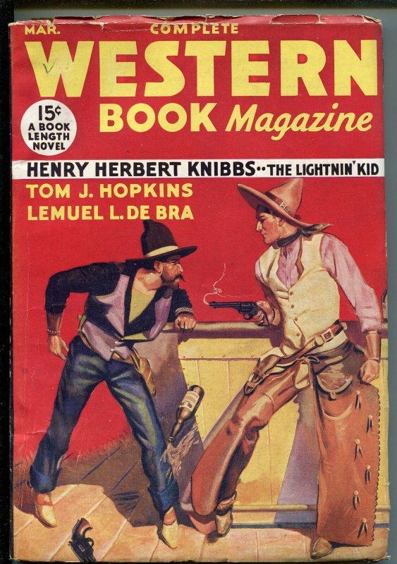 COMPLETE WESTERN Pulp 03/1934-RED CIRCLE-THE LIGHTNIN' KID--fn+