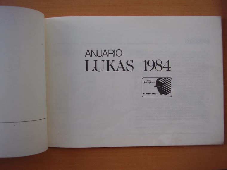 Lukas Dibujante Libro Anuario 1984 Diario El Mercurio Comics