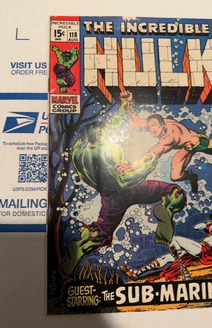 The Incredible Hulk #118 (1969)vs submariner