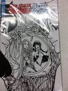 Red Sonja Vampirella Bettie Veronica # 1:20 Braga Black & White Dynamite EB133