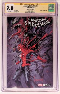The Amazing Spider-Man #1 (2022) CGC 9.8 Shop Fan Expo Edition, signed by Ngu!