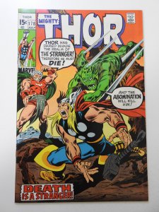 Thor #178 (1970) FN- Condition! moisture stain bc