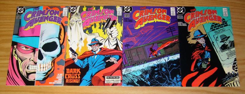 Crimson Avenger #1-4 FN complete series - roy thomas  pulp hero dc comics set