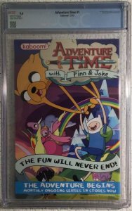 KaBoom, Adventure Time #1, Rare A cover, CGC 9.4, 1st Comic! Look!