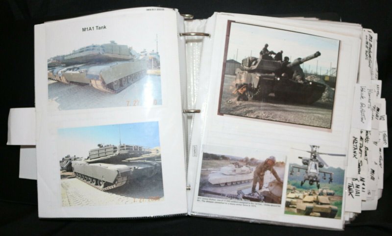 Joe Kubert's War Army Reference Guide Binder w COA - M-Tanks