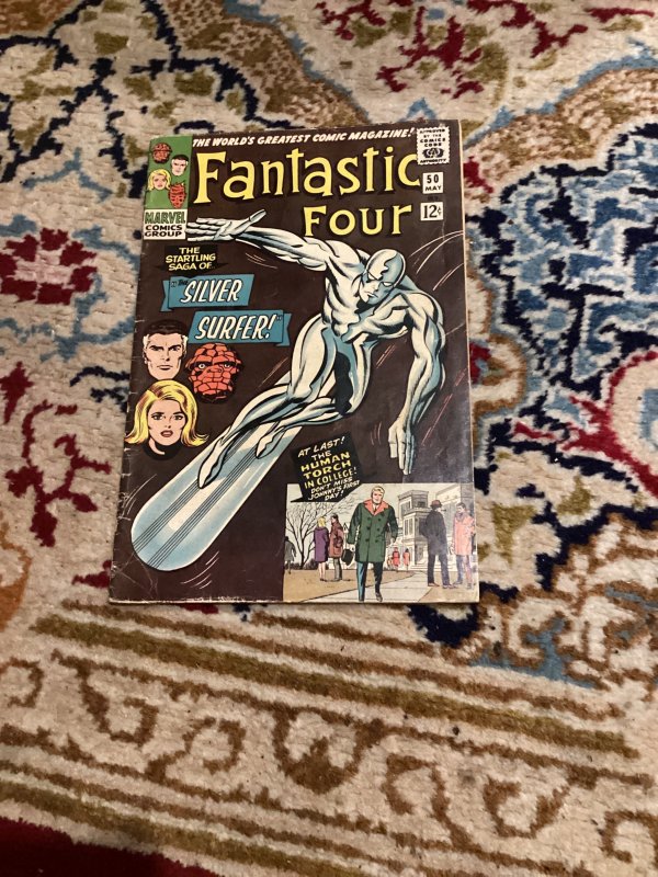 Fantastic Four #50 (1966) 1st Silver Surfer part III VG+ Wow!  Wythville CERT!