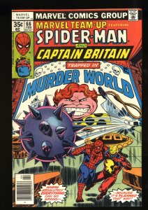 Marvel Team-Up #66 VF 8.0 2nd Captain Britain! Comics