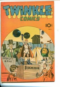 TWINKLE #1-1945-WWII STORIES-FUNNY ANIMALS-STRANGE COMBO-SOUTHERN STATES-vf