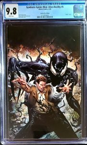 ?? Symbiote Spider-Man 5 Alien Reality GREG LAND VIRGIN VARIANT NM crain